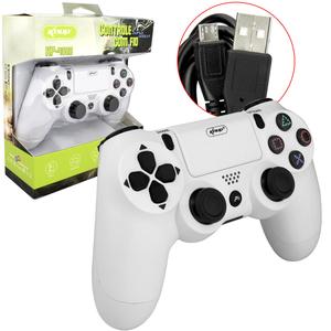 Controle Para Ps4 Com Fio Branco KP-4028 KP-4028 KNUP