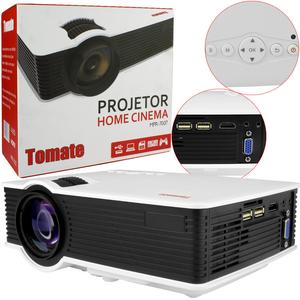 Projetor Home Cinema Resolução 800*480 Distancia De Projeção 1.0-3.0 Metros TOMATE MPR-7007 MPR-7007 TOMATE