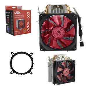 Cooler Para Processador Intel E Amd Vermelho Dx-9000 DX-9000 DEX