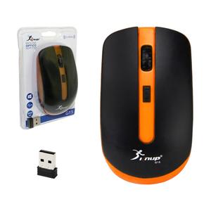 Mouse Optico Sem Fio Wireless 2.4 Ghz Laranja G15 KNUP KNUP