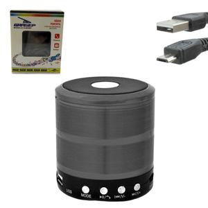 Caixa De Som Bluetooth USB Com SD Card P2 5W Preto Com ANATEL D-BH887 D-BH887 GRASEP