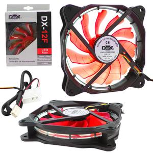 Cooler Fan 120Mm Com Led Vermelho Dx-12F DX-12F DEX