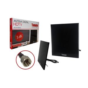 Antena Digital HDTV Interna 5 Dbi Fixação Na Parede Mta-3006 MTA-3006 TOMATE