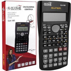 Calculadora Eletronica Cientifica 10+2 Dígitos 240 Funções Preto Cla-1501 CLA-1501 CLASSE