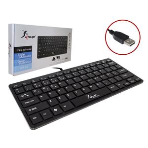 Mini Teclado Ergonômico Multimídia Usb 2.0 Kp-2033A KP-2033A KNUP