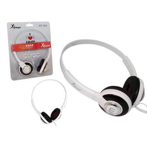 Headphone Com Haste Ajustavel Saida P2 Branco Kp-393 KP-393 KNUP