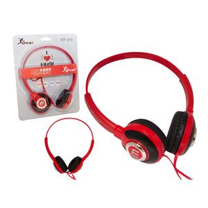 Headphone Com Haste Ajustavel Saida P2 Vermelho Kp-393 KP-393 KNUP