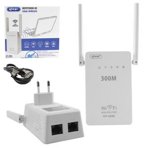 Repetidor De Sinal Wirelles Duas Antenas 300 Mbps Kp-3006 KP-3006 KNUP