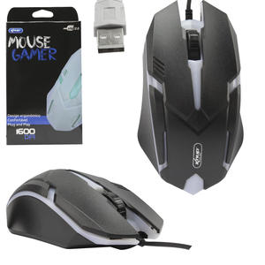 Mouse Gamer 1600 dpi 3 Botões Preto Knup KP-V40 KP-V40 KNUP