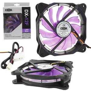 Cooler Fan 120Mm Com Led Roxo Dx-12F DX-12F DEX