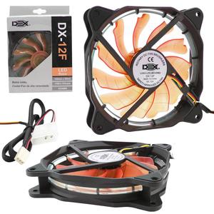 Cooler Fan 120Mm Com Led Laranja Dx-12F DX-12F DEX