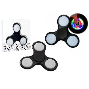 Fidget Hand Spinner Led Anti Stress Preto Spinner GENERICO