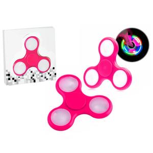 Fidget Hand Spinner Led Anti Stress Rosa Spinner GENERICO