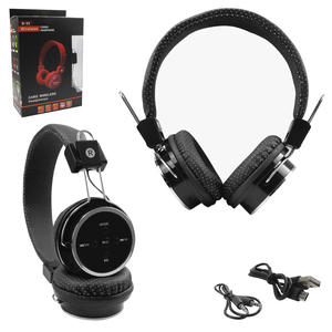 Headphone Bluetooth Com Entrada SD Card P2 E Rádio FM Preto FX-B05 FX-B05 GENERICO