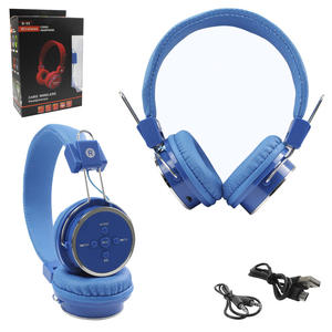 Headphone Bluetooth 3.0 Com Entrada SD Card P2 E Rádio FM Azul FX-B05 FX-B05 GENERICO