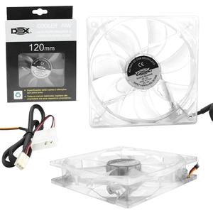 Cooler Fan Com Luz Neon 120Mm Para Gabinete Dc12V Branco Dx-12L DX-12L DEX