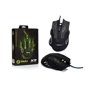 Mouse Gamer 2400 dpi 6 Botões Com Led SHINKA X9 X9 SHINKA