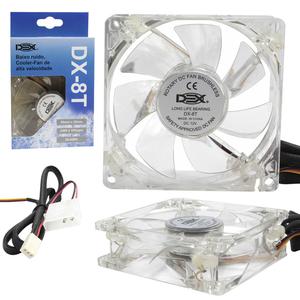 Cooler Fan 80mm Com Led Branco Dx-8T DX-8T DEX