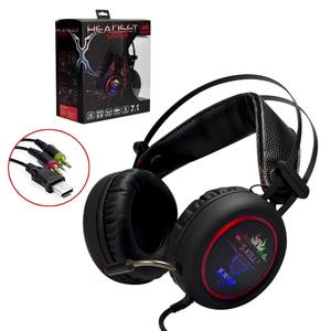 Headphone Gamer Pc Com Microfone 7.1 Preto Kp-401 KP-401 KNUP