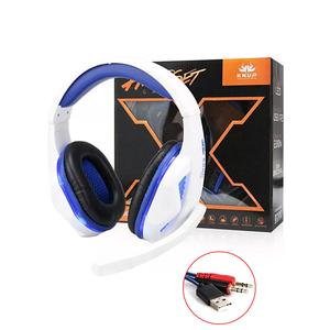 Headphone Gamer Com Microfone Super Bass Led Branco Knup KP-396 KP-396 KNUP