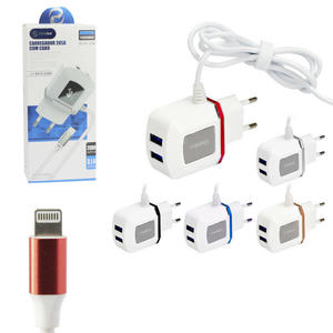 Carregador Para iPhone Com 2 Portas USB 3.1A De Tomada 1.2 Metros De Alta Velocidade SHINKA SH-IP-2USB SH-IP-2USB SHINKA