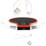 Carregador Sem Fio Charger Wirelless + Receptor Qi Ios Iphone Wirelless Charger GENERICO