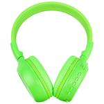 Headphone Com Entrada Sd Card Fm Stereo Radio Bluetooth Verde Kp-347 KP-347 KNUP