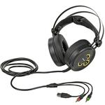 Headphone Gamer Com Microfone 7.1 Sound Efect Led Multi Cor Dourado KP-416 KP-416 KNUP