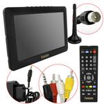 Tv Portátil Led Monitor Tv Digital 7 Pol Micro Sd Com Antena7 MTM-707 TOMATE