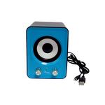 Caixa De Som USB Mp3 12W Rms Azul KNUP KP-7023 KP-7023 KNUP