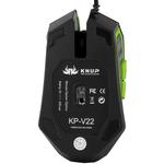 Mouse Gamer 2400 dpi 6 Botões Com Led Verde Knup KP-V22 KP-V22 KNUP