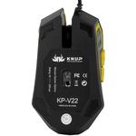 Mouse Gamer 2400 dpi 6 Botões Com Led Amarelo Knup KP-V22 KP-V22 KNUP