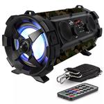 Caixa de Som Portatil Bluetooth Fm Sd Usb Grasep Verde D-p5 D-P5 GRASEP
