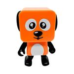 Caixa de Som Mini Cachorro dança Bluetooth Laranja cachorro GENERICO