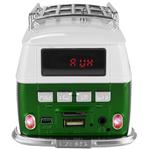 Caixa De Som Kombi 3W Usb Mp3 Fm Sd Card Verde WS-266 WS-266 XTRAD