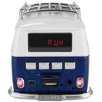 Caixa De Som Kombi 3W Usb Mp3 Fm Sd Card Azul WS-266 WS-266 XTRAD