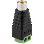 Conector Rca Femea Com Borne - Cftv Audio Video Rca GENERICO