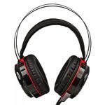 Headphone Gamer Com Microfone Sound Bass Vibration Vermelho Knup KP-417 KP-417 KNUP