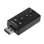 Adaptador Placa De Som Usb 7.1 Com Entrada P2 E Fone GENERICO GENERICO