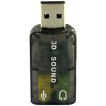 Adaptador Placa De Som Usb Embalagem Transparente SOM AC3 GENERICO