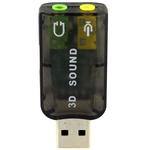 Adaptador Placa De Som Usb Embalagem Transparente SOM AC3 GENERICO