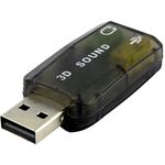 Adaptador Placa De Som Usb Embalagem Transparente SOM AC3 GENERICO