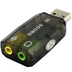 Adaptador Placa De Som Usb Embalagem Transparente SOM AC3 GENERICO