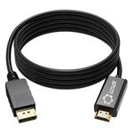 Cabo Conversor Displayport Para HDMI Preto 1.80 Metros GENERICO GENERICO