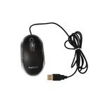 Mouse preto USB com LED Azul MS-10 MS-10 EXBOM