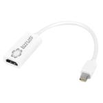 Conversor Mini Displayport Para Hdmi Fêmea 22 Centímetros DISPLAYPORT GENERICO