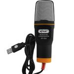 Microfone Condensador USB Para Vídeo Youtube e Mesa Gravação KP-916 KNUP Kp-916 KNUP