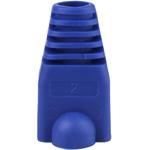 Capa De Borracha Rj45 Plug Pacote 50uni Cor Azul capa DEX