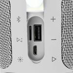Caixa De Som Bluetooth 20W Pluse 3 Led Branco Pluse 3 GENERICO