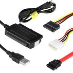 Conversor Usb 2.0 Para Ide Sata Com Fonte Kp-Hd007 KP-HD007 KNUP